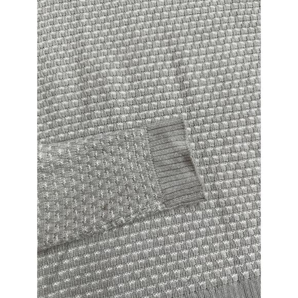 J. Crew Waffle Knit Textured Turtleneck Sweater Mushroom Gray Size XS - Picture 9 of 11